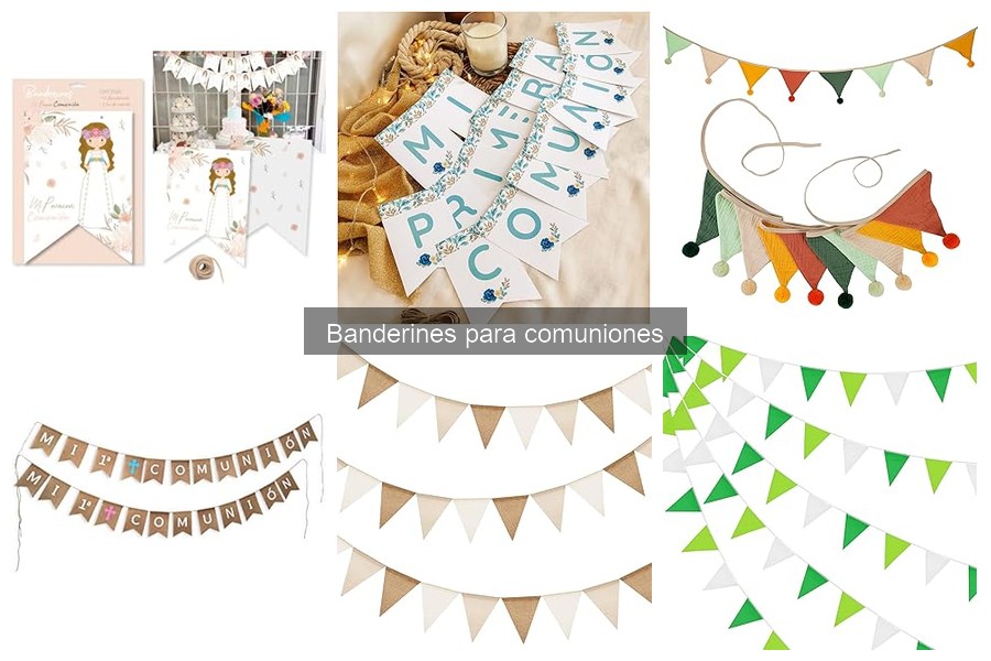 Comparativa: Banderines de papel vs. tela para comuniones