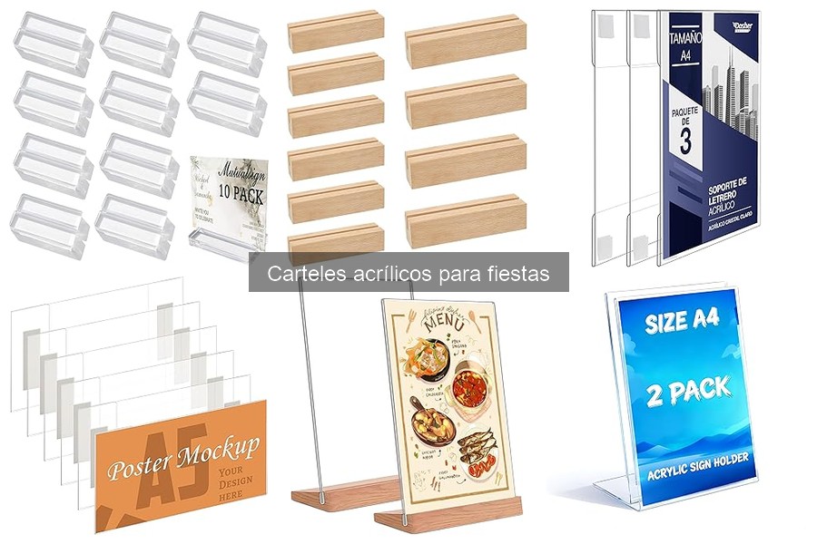 Comparativa de Carteles Acrílicos: Kurtzy y Más