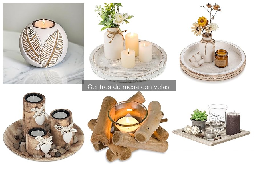 Comparativa de Centros de Mesa: Con Velas vs Sin Velas