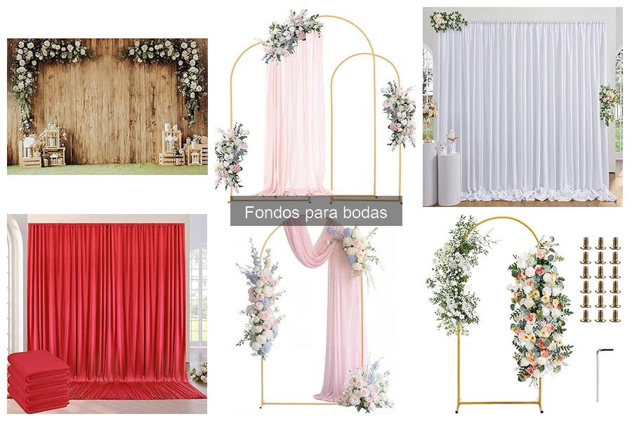 Comparativa de Fondos de Tela y Papel para Bodas