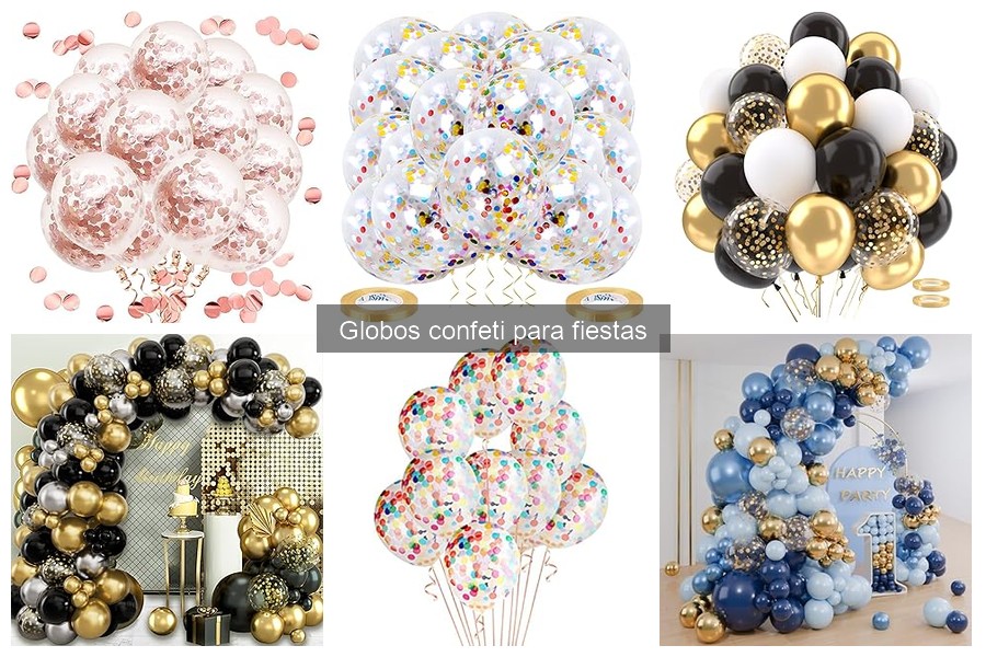 Comparativa de globos confeti: papel vs plástico y más