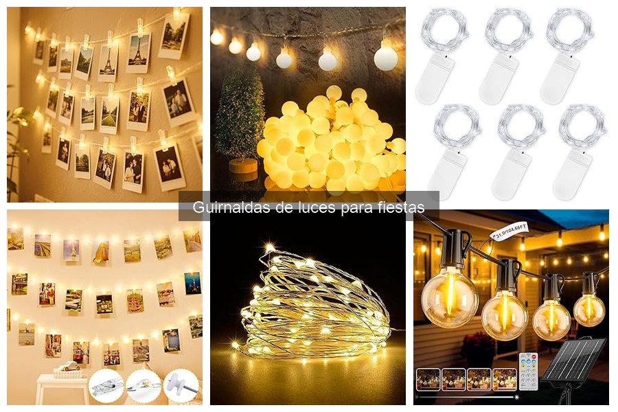 Comparativa de Guirnaldas de Luces: LED, Papel y Filamento