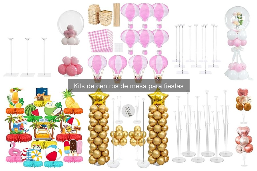 Comparativa de Kits de Centros de Mesa para Fiestas