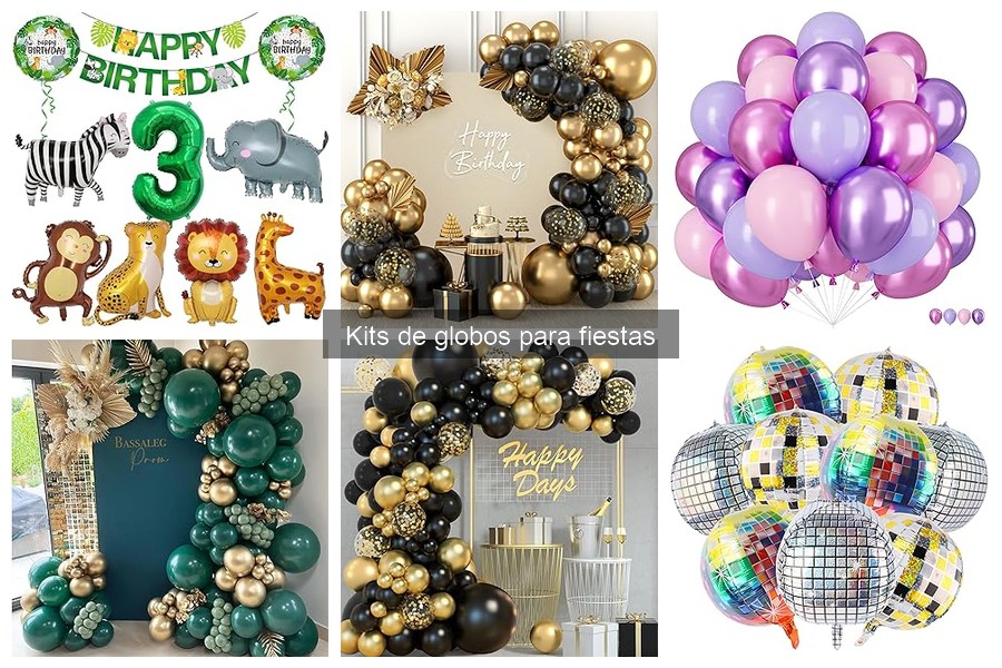 Comparativa de Kits de Globos para Fiestas: Mejores Opciones