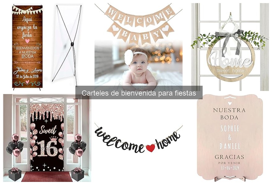 Comparativa de los Mejores Carteles de Bienvenida para Fiestas