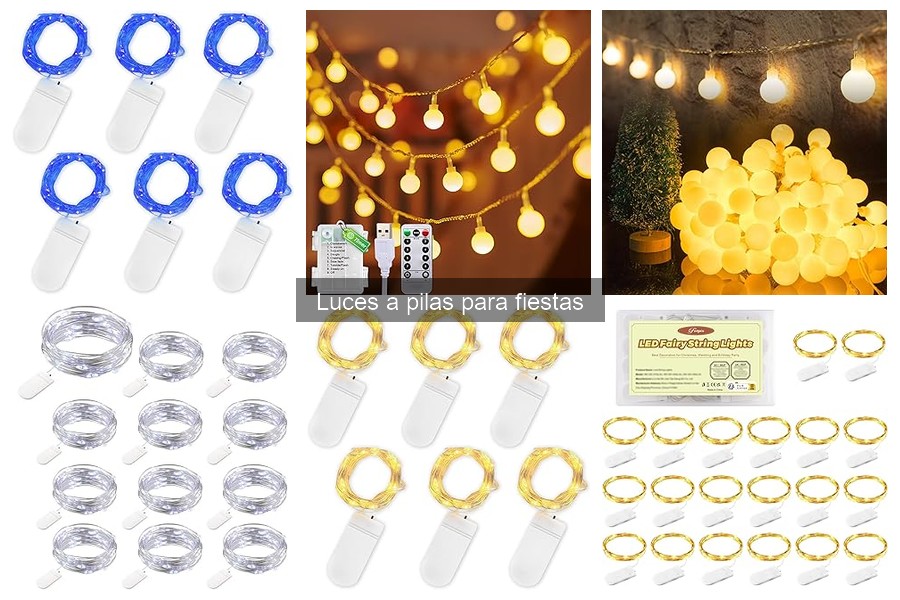 Comparativa de luces a pilas para fiestas: mejores marcas
