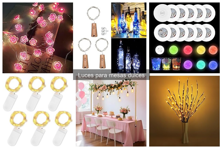 Comparativa de luces para mesas dulces: mejores marcas y precios