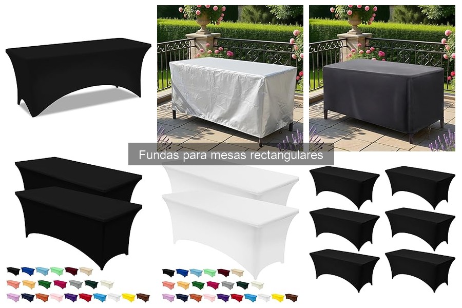 Comparativa de materiales en fundas para mesas rectangulares