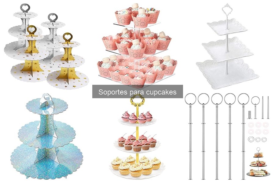 Comparativa de materiales en soportes para cupcakes