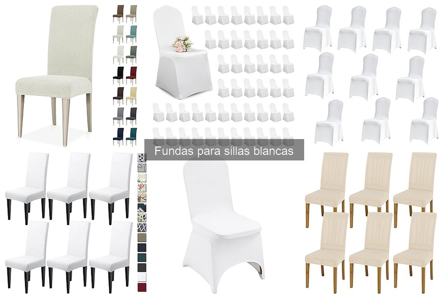 Comparativa de materiales para fundas de sillas blancas