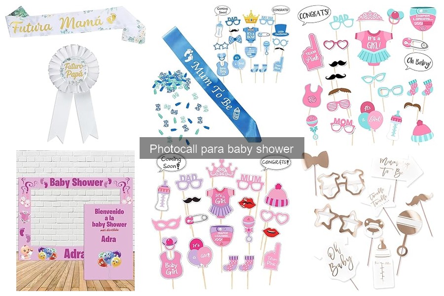 Comparativa de photocalls de cartón vs. tela para baby shower
