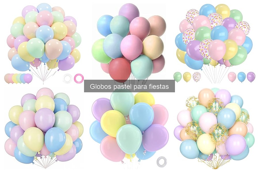Comparativa de precios de globos pastel en tiendas online