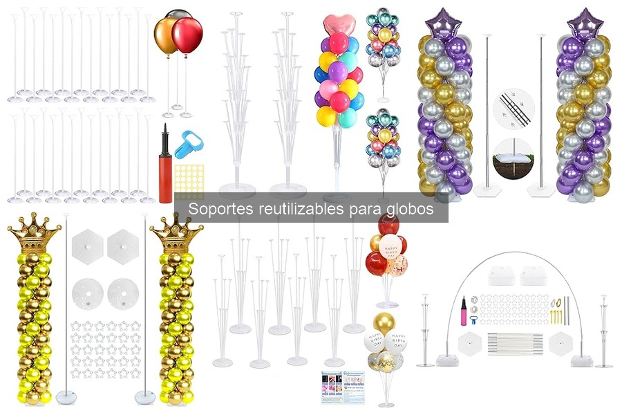 Comparativa de precios de soportes reutilizables para globos