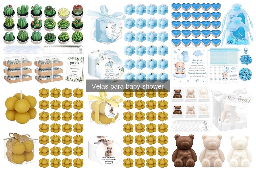 Comparativa de precios de velas para baby shower