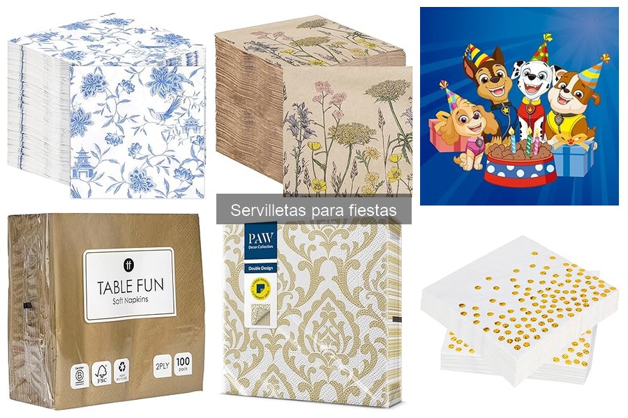 Comparativa de servilletas personalizadas para eventos y precios