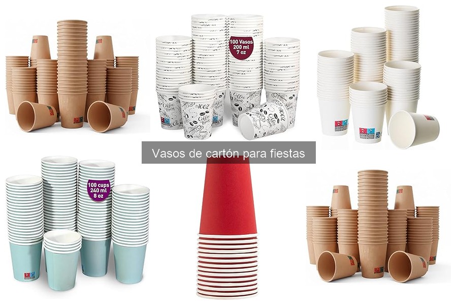Comparativa de vasos de cartón para fiestas: calidad y precio
