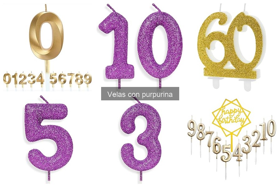 Comparativa de Velas con Purpurina: Tamaños y Ventajas