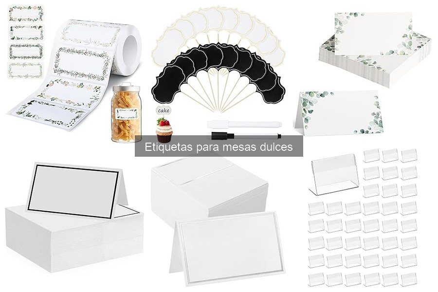 Comparativa: Etiquetas de Papel vs. Adhesivas para Mesas Dulces