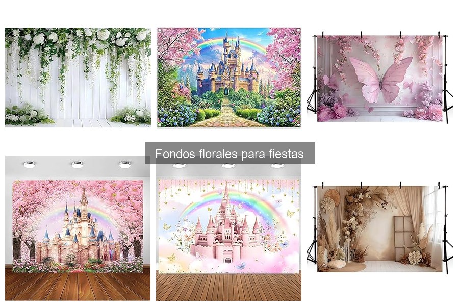 Comparativa: Fondos florales de papel vs. tela para fiestas
