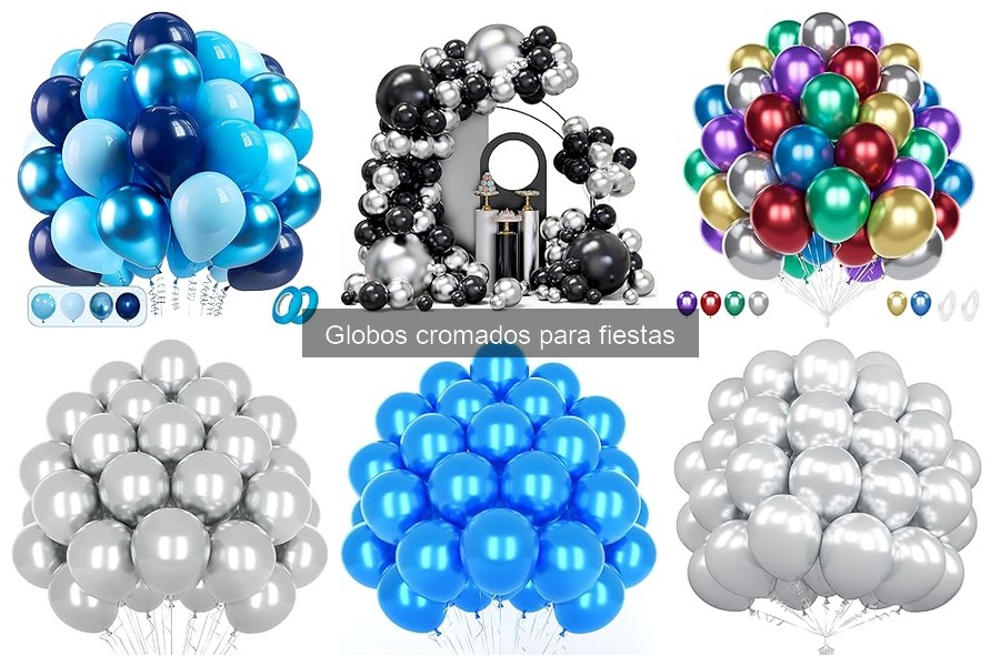Comparativa: Globos cromados vs. globos metálicos