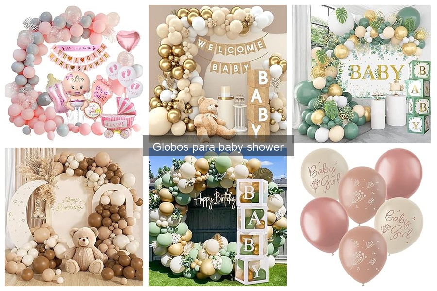 Comparativa: Globos de látex vs. globos de foil para baby shower