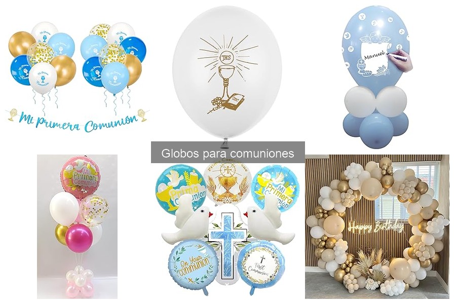 Comparativa: Globos de látex vs. globos de foil para comuniones