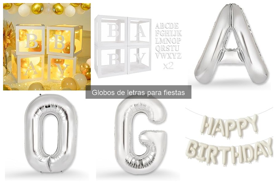 Comparativa: Globos de letras de látex vs. foil