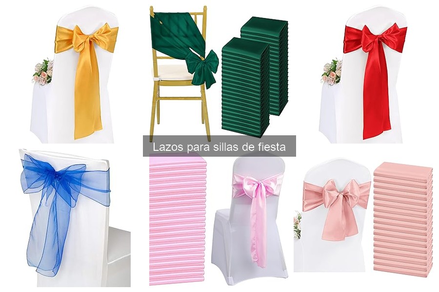 Comparativa: Lazos de tela vs. lazos de papel para sillas de fiesta