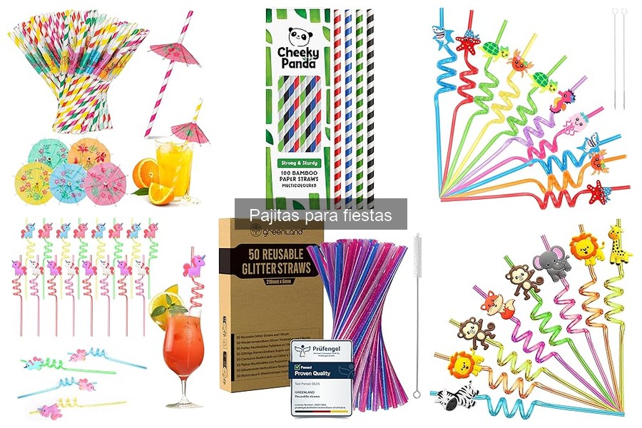 Comparativa: Pajitas de papel vs. plástico para fiestas