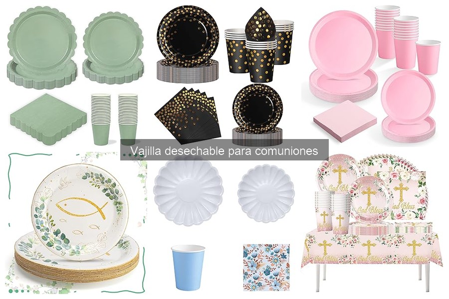 Comparativa: Vajilla desechable vs. reutilizable para comuniones