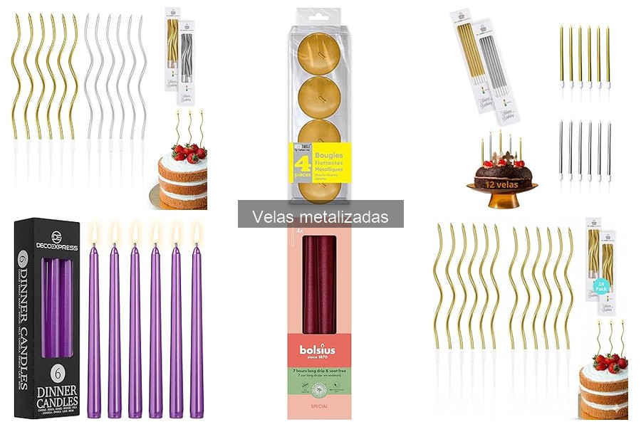 Comparativa: Velas Metalizadas vs. Tradicionales para Fiestas