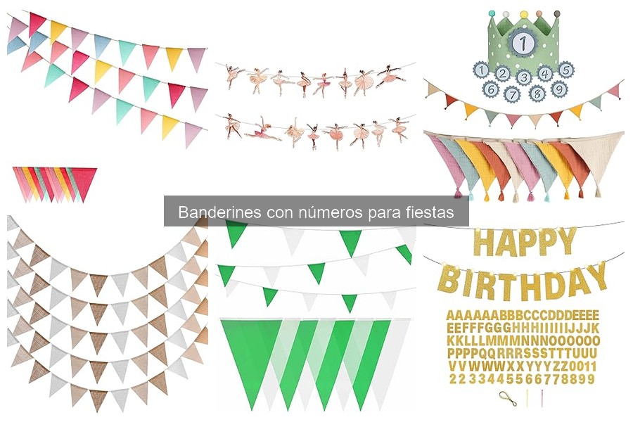 Consejos para combinar banderines con números en fiestas