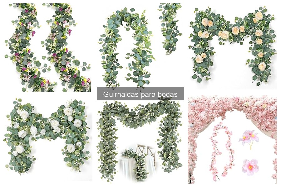 Consejos para combinar guirnaldas en decoraciones de boda