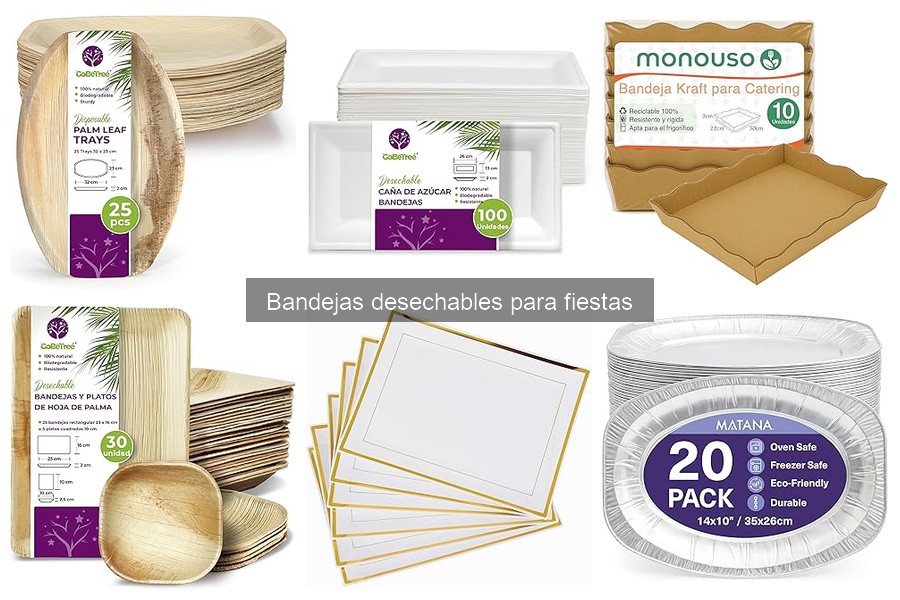 Consideraciones ambientales sobre bandejas desechables