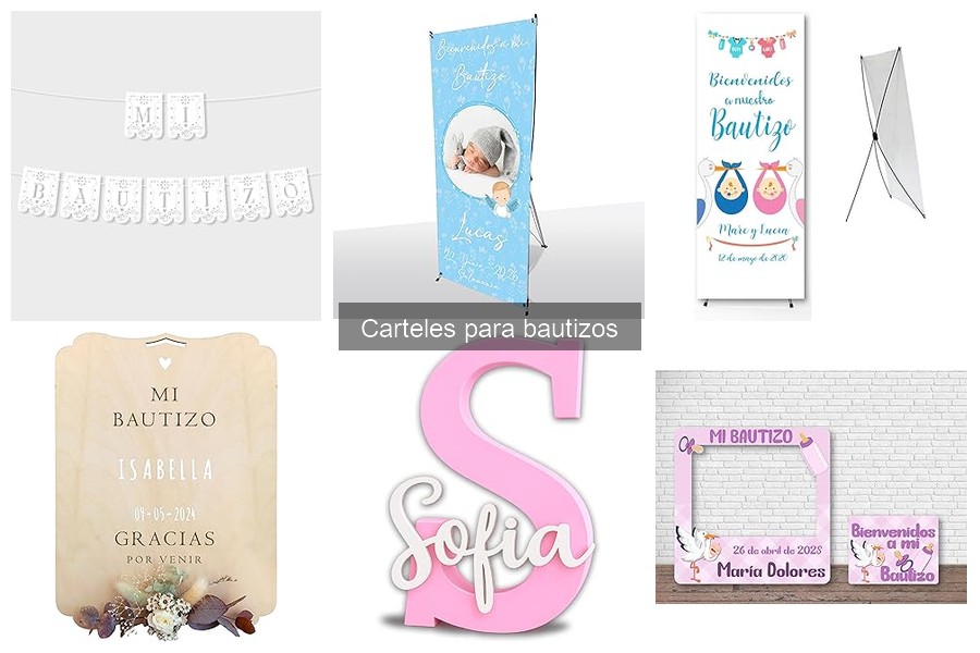 Costos de carteles para bautizos: Guía de precios aproximados