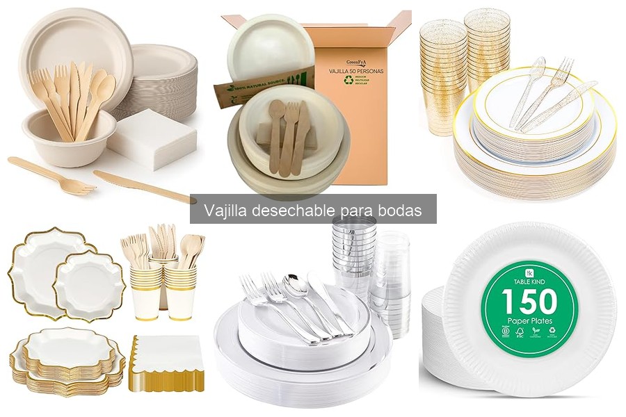 Costos de vajilla desechable para bodas: guía de precios