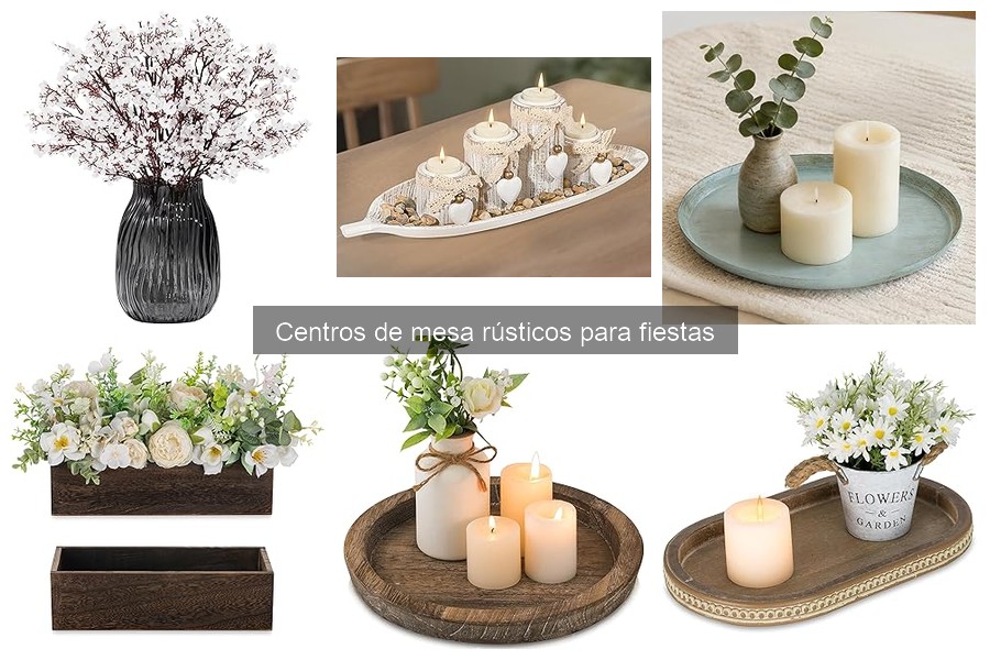Crea Centros de Mesa Rústicos DIY para tus Fiestas