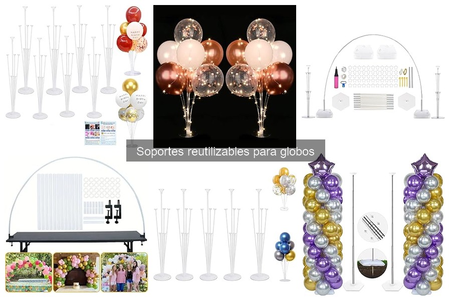Crea tus propios soportes reutilizables para globos DIY