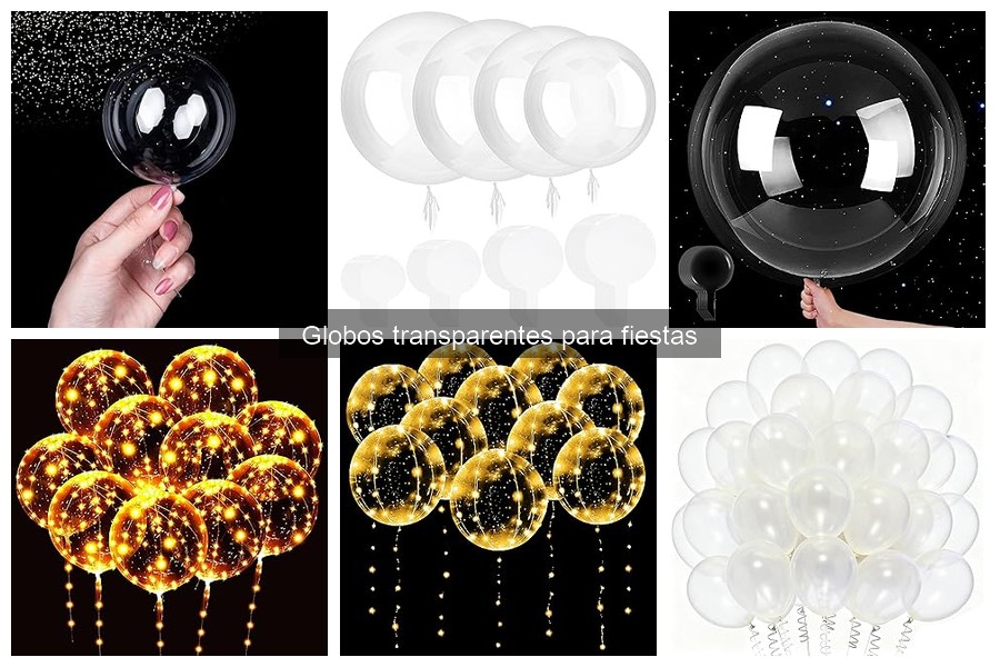 ¿Cuántos globos transparentes necesito para mi evento?