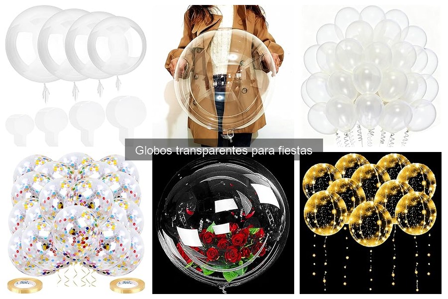 Diferencias entre globos transparentes y otros tipos de globos
