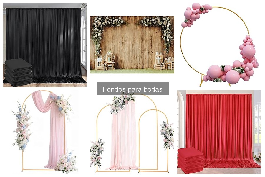 Diferentes tipos de fondos para bodas ideales