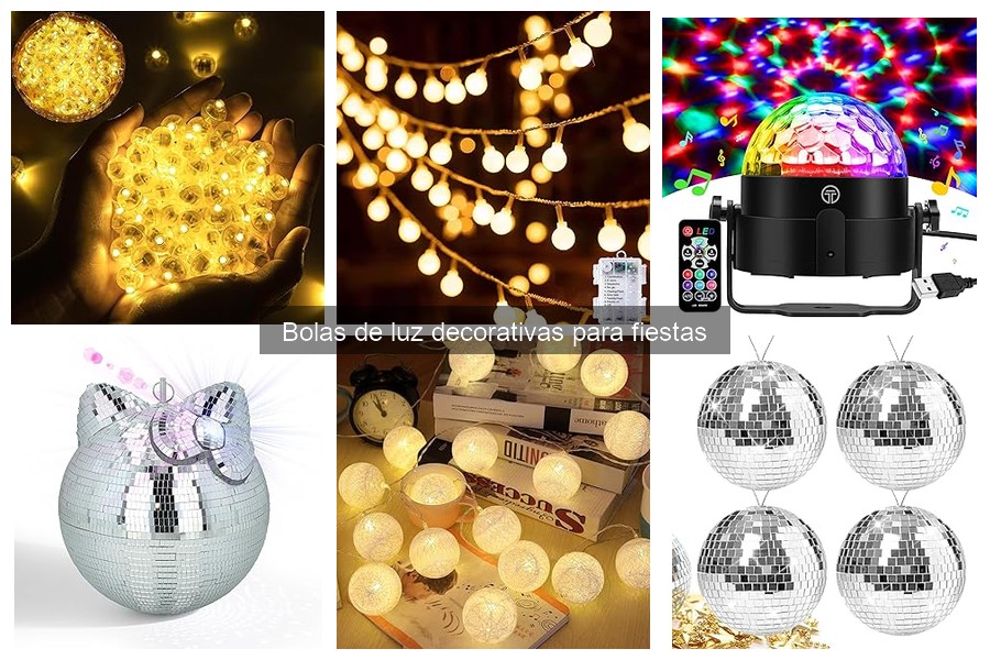 Dónde comprar bolas de luz decorativas económicas para fiestas