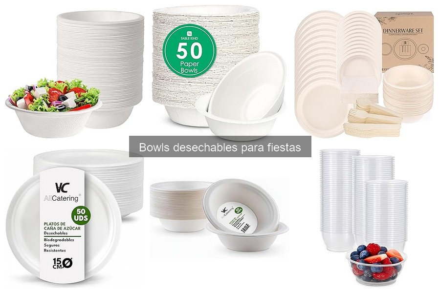 Dónde comprar bowls desechables para fiestas a buen precio