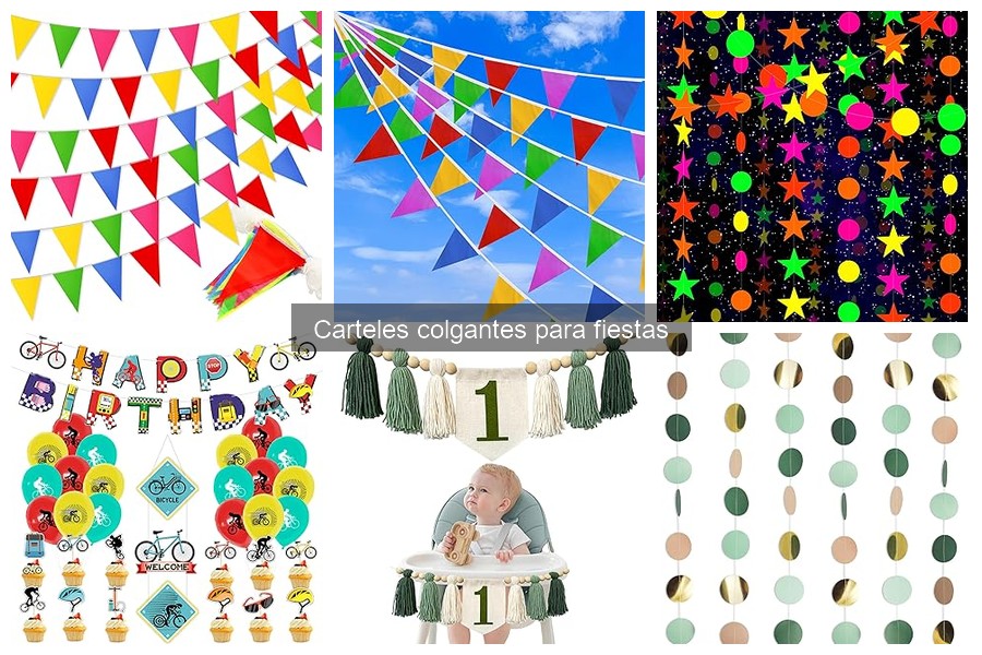 Dónde comprar carteles colgantes para fiestas fácilmente