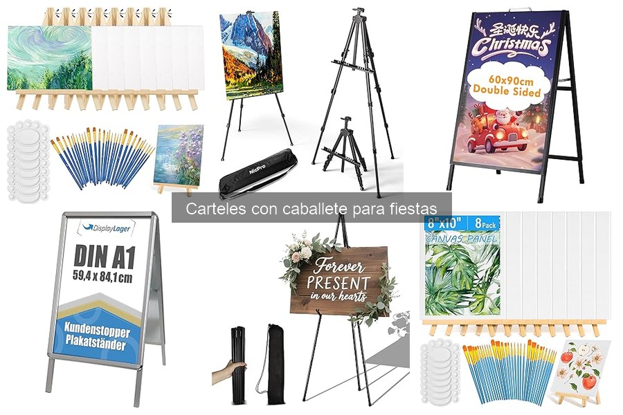 Dónde comprar carteles con caballete para fiestas y eventos