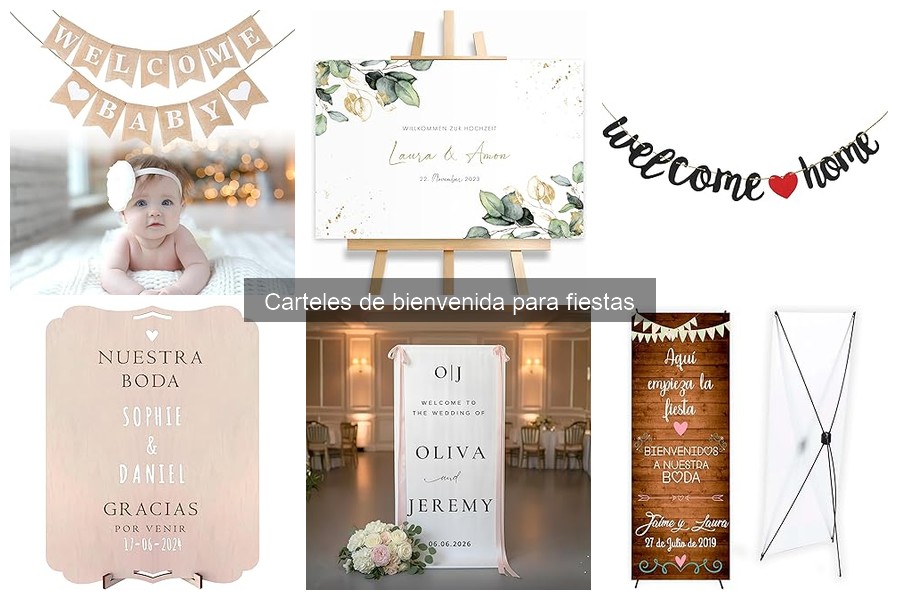 ** Dónde Comprar Carteles de Bienvenida para Fiestas