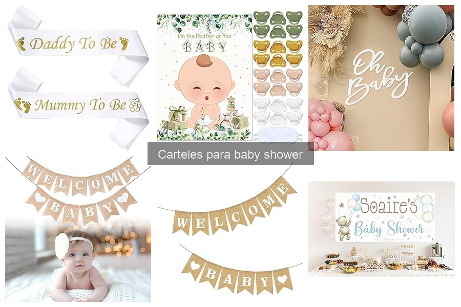 Dónde comprar carteles para baby shower: Mejores opciones online