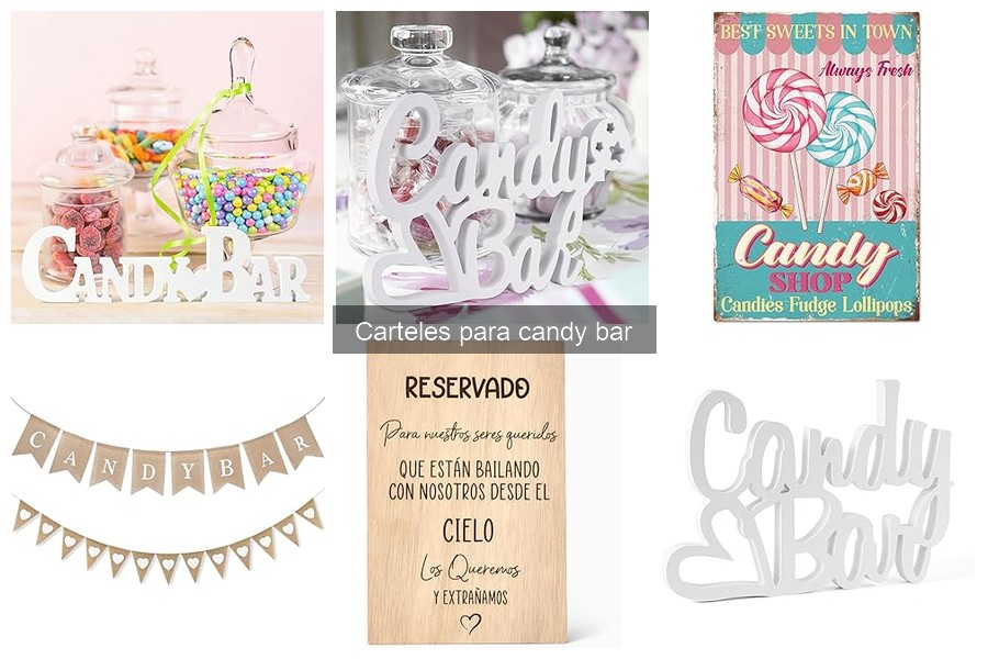 Dónde comprar carteles para candy bar económicos y bonitos