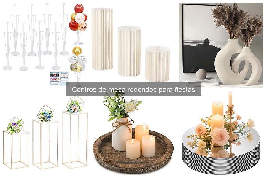 Dónde comprar centros de mesa redondos para fiestas