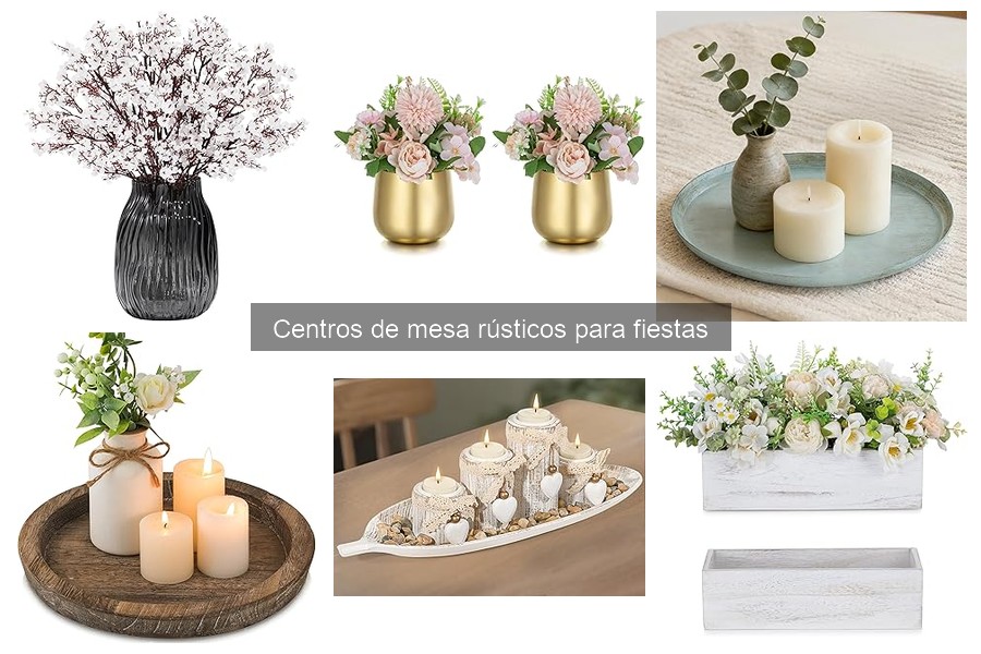 Dónde comprar centros de mesa rústicos económicos online